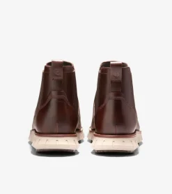 Cole Haan Extended Sizes & Widths|Boots*Men's ZERØGRAND Remastered Waterproof Chelsea Boots DarkCoffee-OxfordTan