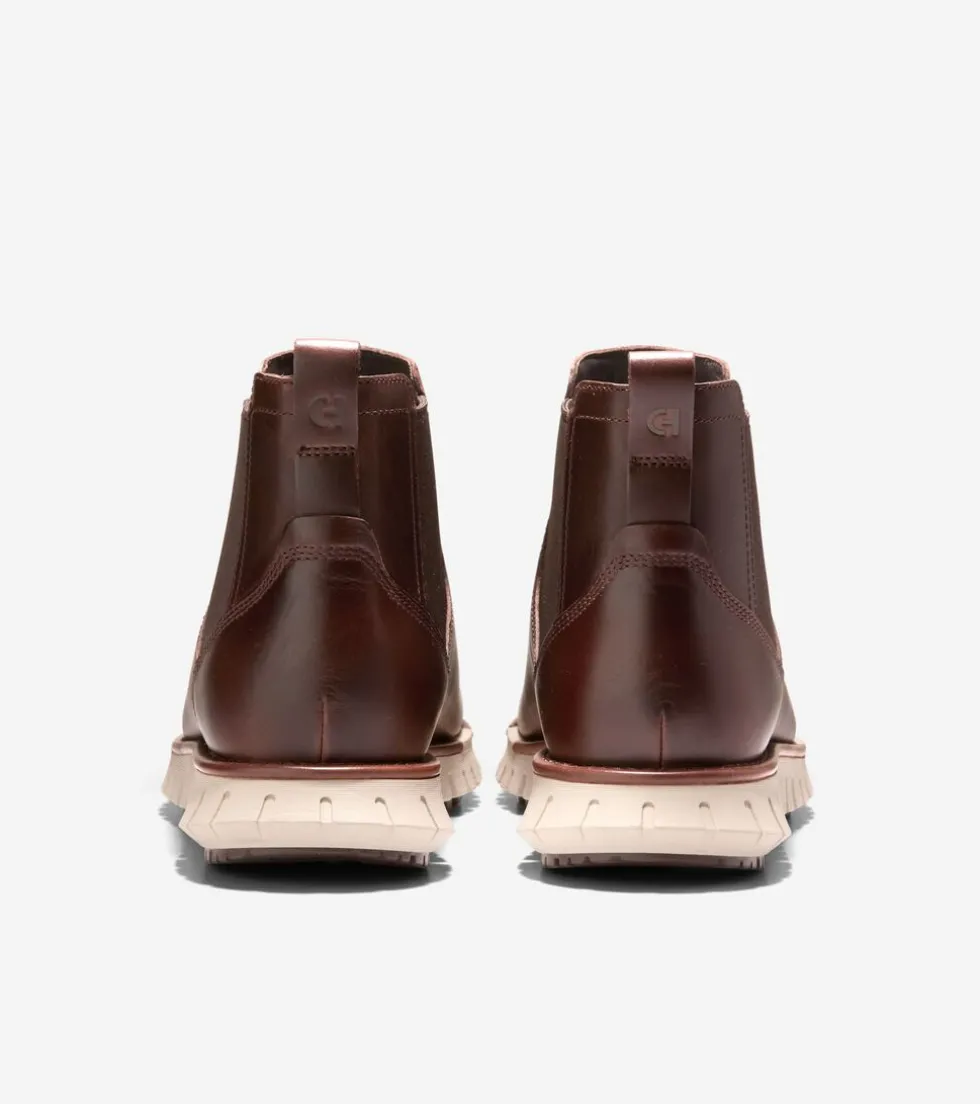 Cole Haan Extended Sizes & Widths|Boots*Men's ZERØGRAND Remastered Waterproof Chelsea Boots DarkCoffee-OxfordTan