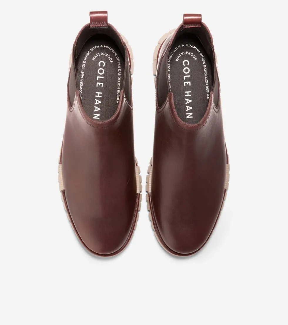 Cole Haan Extended Sizes & Widths|Boots*Men's ZERØGRAND Remastered Waterproof Chelsea Boots DarkCoffee-OxfordTan