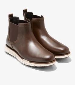 Cole Haan Extended Sizes & Widths|Boots*Men's ZER&Oslash;GRAND Remastered Waterproof Chelsea Boots DesertOlive-Java-Birch