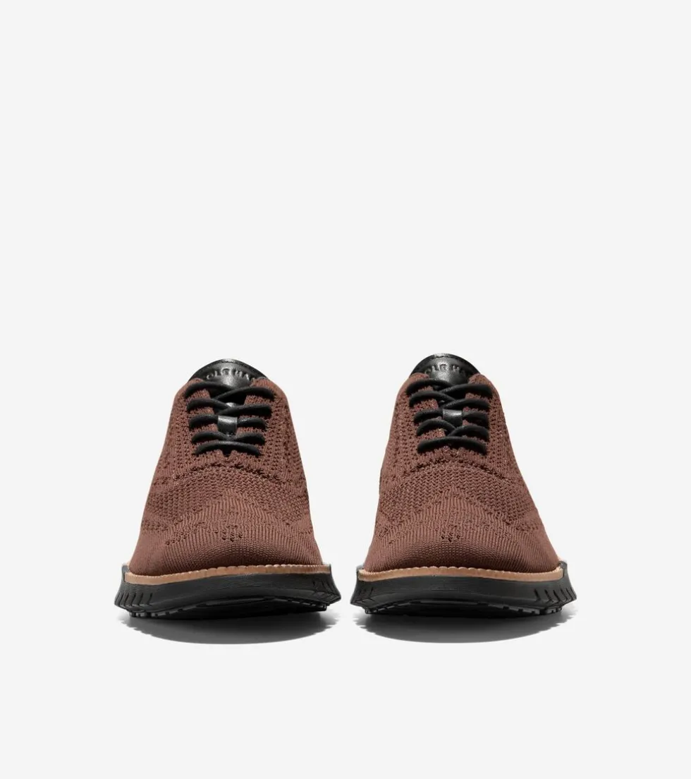 Cole Haan Extended Sizes & Widths|Oxfords*Men's ZERØGRAND Remastered Stitchlite™ Wingtip Oxfords Madeira-Black
