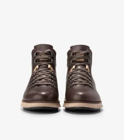 Cole Haan Boots*Men's ZER&Oslash;GRAND Remastered Waterproof Hiking Boots DarkChocolate-Black
