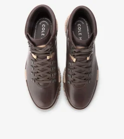 Cole Haan Boots*Men's ZER&Oslash;GRAND Remastered Waterproof Hiking Boots DarkChocolate-Black