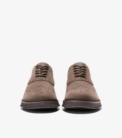 Cole Haan Extended Sizes & Widths|Oxfords*Men's ZER&Oslash;GRAND Remastered Wingtip Oxfords Lava-Truffle-Chocolate