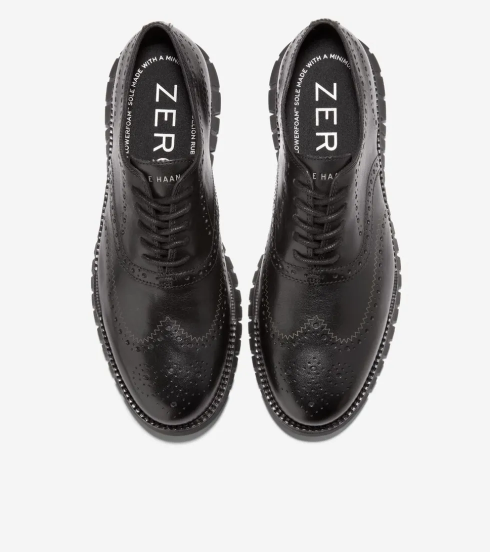 Cole Haan Extended Sizes & Widths|Dress Shoes*Men's ZERØGRAND Remastered Wingtip Oxfords Black