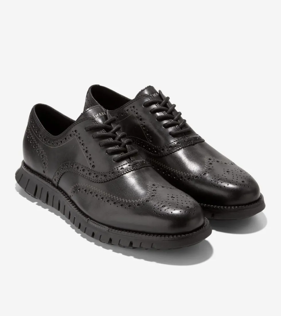 Cole Haan Extended Sizes & Widths|Dress Shoes*Men's ZERØGRAND Remastered Wingtip Oxfords Black