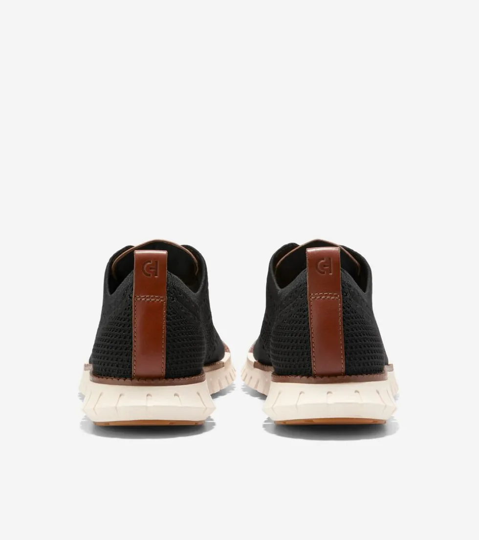 Cole Haan Extended Sizes & Widths|Dress Shoes*Men's ZERØGRAND Remastered Stitchlite™ Wingtip Oxfords BlackStitchlite™-Ivory