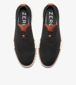 Cole Haan Extended Sizes & Widths|Dress Shoes*Men's ZERØGRAND Remastered Stitchlite™ Wingtip Oxfords BlackStitchlite™-Ivory