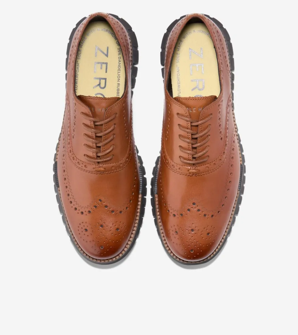 Cole Haan Extended Sizes & Widths|Dress Shoes*Men's ZERØGRAND Remastered Wingtip Oxfords BritishTan-Java