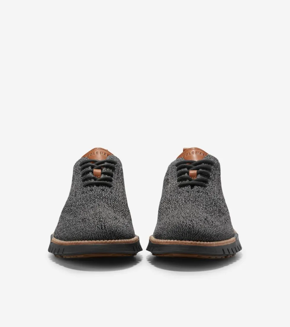 Cole Haan Dress Shoes|Oxfords*Men's ZERØGRAND Remastered Stitchlite™ Wingtip Oxfords MagnetGrayStitchlite™-Black
