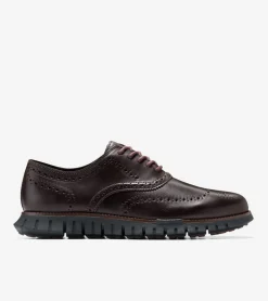 Cole Haan Extended Sizes & Widths|Dress Shoes*Men's ZER&Oslash;GRAND Remastered Wingtip Oxfords Madeira-Black