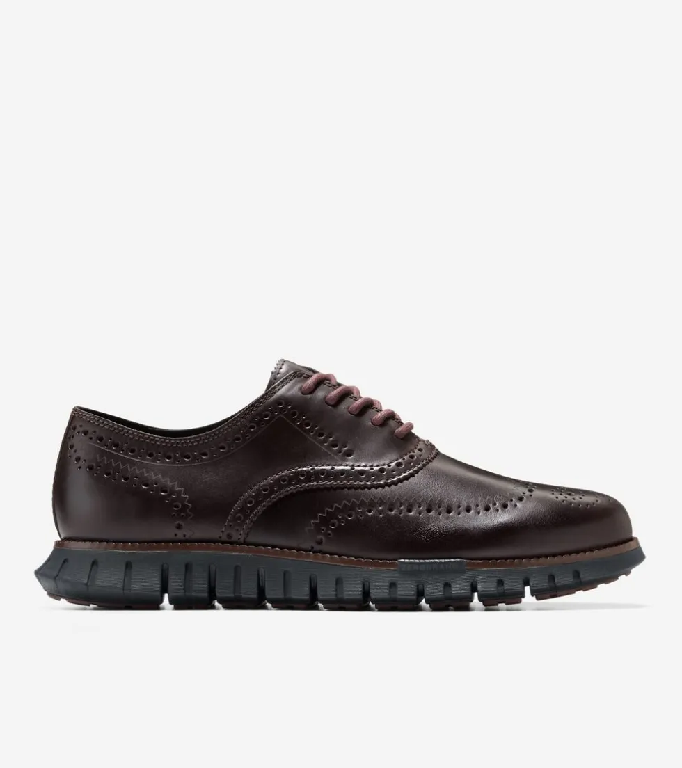 Cole Haan Extended Sizes & Widths|Dress Shoes*Men's ZERØGRAND Remastered Wingtip Oxfords Madeira-Black