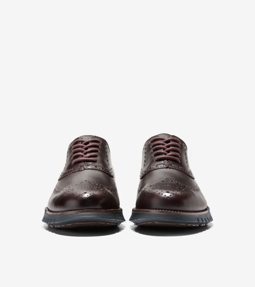 Cole Haan Extended Sizes & Widths|Dress Shoes*Men's ZERØGRAND Remastered Wingtip Oxfords Madeira-Black