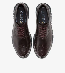 Cole Haan Extended Sizes & Widths|Dress Shoes*Men's ZERØGRAND Remastered Wingtip Oxfords Madeira-Black