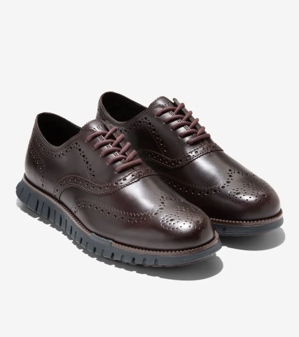 Cole Haan Extended Sizes & Widths|Dress Shoes*Men's ZERØGRAND Remastered Wingtip Oxfords Madeira-Black