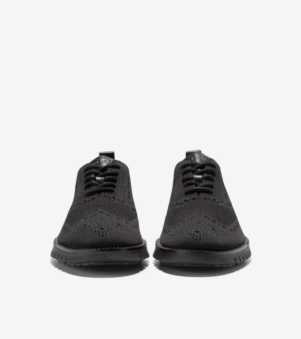 Cole Haan Extended Sizes & Widths|Dress Shoes*Men's ZERØGRAND Remastered Stitchlite™ Wingtip Oxfords BlackStitchlite™