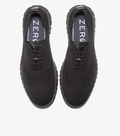 Cole Haan Extended Sizes & Widths|Dress Shoes*Men's ZERØGRAND Remastered Stitchlite™ Wingtip Oxfords BlackStitchlite™