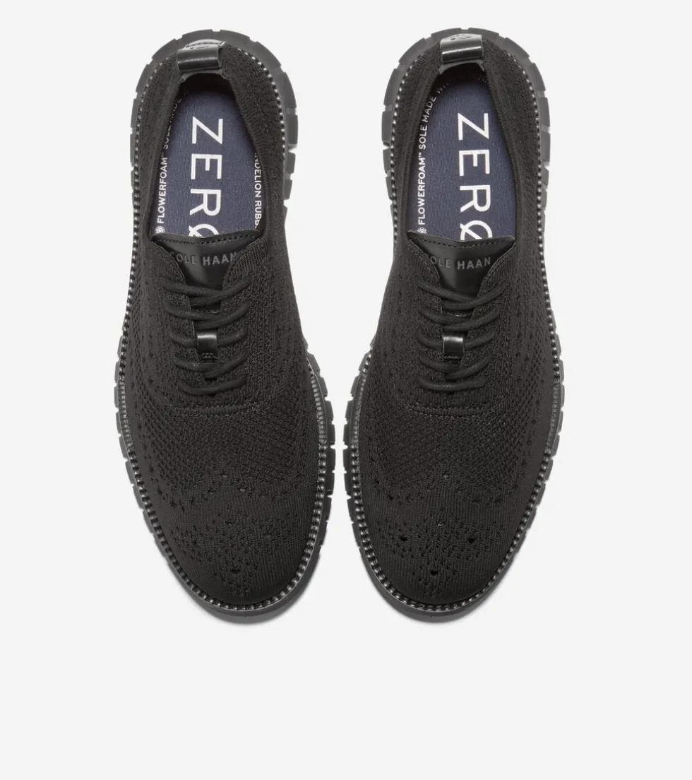Cole Haan Extended Sizes & Widths|Dress Shoes*Men's ZERØGRAND Remastered Stitchlite™ Wingtip Oxfords BlackStitchlite™