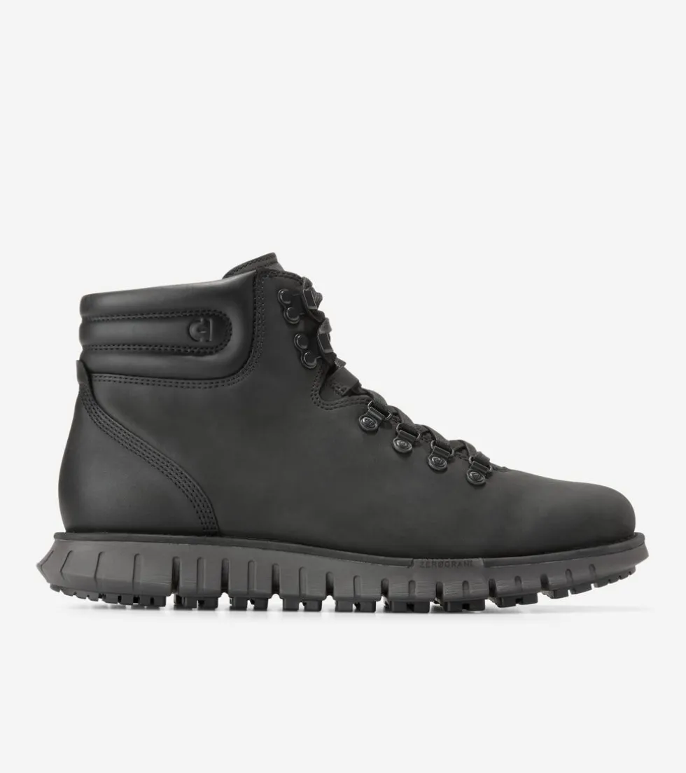 Cole Haan Extended Sizes & Widths|Boots*Men's ZERØGRAND Remastered Waterproof Hiking Boots Black-Pavement