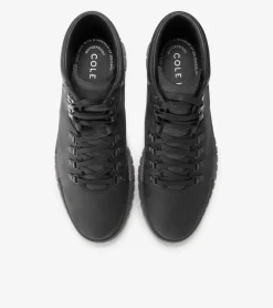 Cole Haan Extended Sizes & Widths|Boots*Men's ZERØGRAND Remastered Waterproof Hiking Boots Black-Pavement