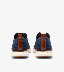 Cole Haan Extended Sizes & Widths|Dress Shoes*Men's ZERØGRAND Remastered Stitchlite™ Wingtip Oxfords MarineBlueStitchlite™-Ivory
