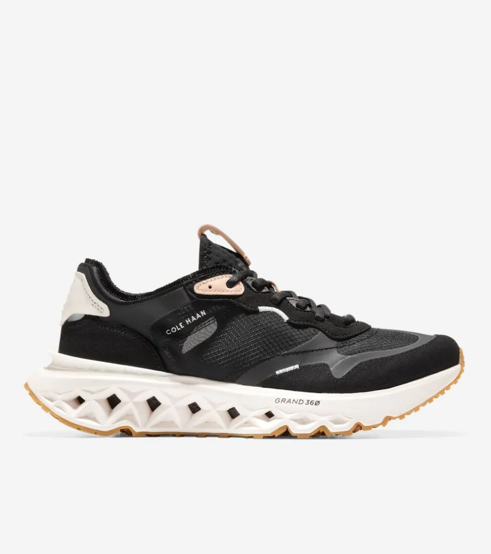 Cole Haan Running Shoes|Sneakers*Men's 5.ZERØGRAND Running Shoe Black-Periscope-Ivory