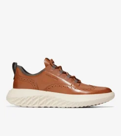 Cole Haan Oxfords*Men's ZER&Oslash;GRAND WFA Sneaker Oxfords BritishTan-SilverBirch