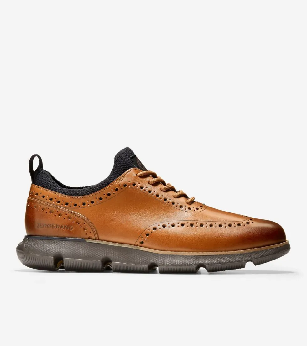 Cole Haan Dress Shoes|Oxfords*Men's 4.ZERØGRAND Wingtip Oxfords BritishTan-Java