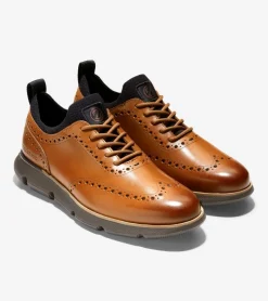 Cole Haan Dress Shoes|Oxfords*Men's 4.ZERØGRAND Wingtip Oxfords BritishTan-Java