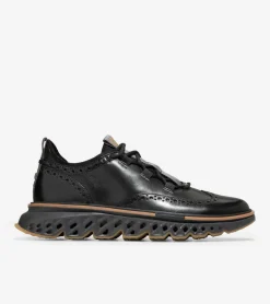 Cole Haan Extended Sizes & Widths|Dress Shoes*Men's 5.ZER&Oslash;GRAND Wingtip Oxfords Black-Pavement-Stormcloud
