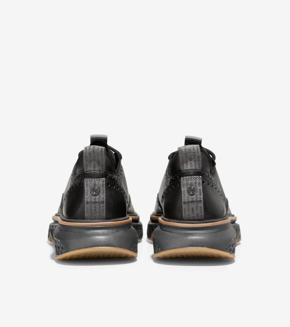 Cole Haan Extended Sizes & Widths|Dress Shoes*Men's 5.ZERØGRAND Wingtip Oxfords Black-Pavement-Stormcloud
