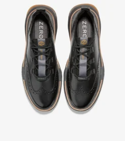 Cole Haan Extended Sizes & Widths|Dress Shoes*Men's 5.ZERØGRAND Wingtip Oxfords Black-Pavement-Stormcloud