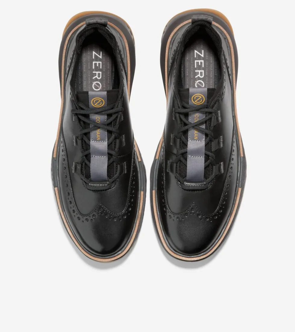Cole Haan Extended Sizes & Widths|Dress Shoes*Men's 5.ZERØGRAND Wingtip Oxfords Black-Pavement-Stormcloud