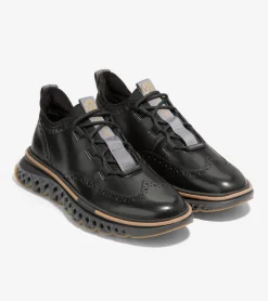 Cole Haan Extended Sizes & Widths|Dress Shoes*Men's 5.ZERØGRAND Wingtip Oxfords Black-Pavement-Stormcloud