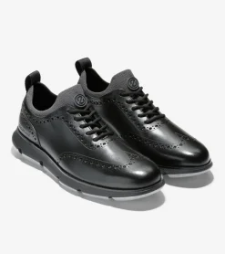 Cole Haan Dress Shoes|Oxfords*Men's 4.ZER&Oslash;GRAND Wingtip Oxfords Black