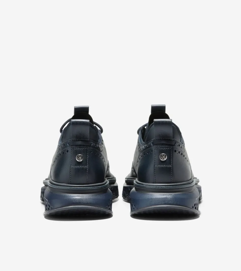 Cole Haan Oxfords*Men's 5.ZERØGRAND Wingtip Oxfords Blueberry