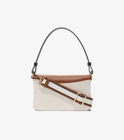 Cole Haan Shoulder Bags*Mini Shoulder Bag BritishTan-Black-Ivory