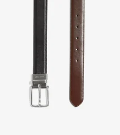 Cole Haan Belts*Reversible Feather Edge Belt Black-Brown