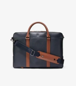 Cole Haan Backpacks & Briefcases*Triboro Briefcase NavyBlazer-NewBritishTan