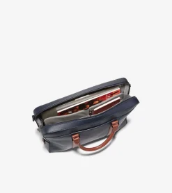 Cole Haan Backpacks & Briefcases*Triboro Briefcase NavyBlazer-NewBritishTan
