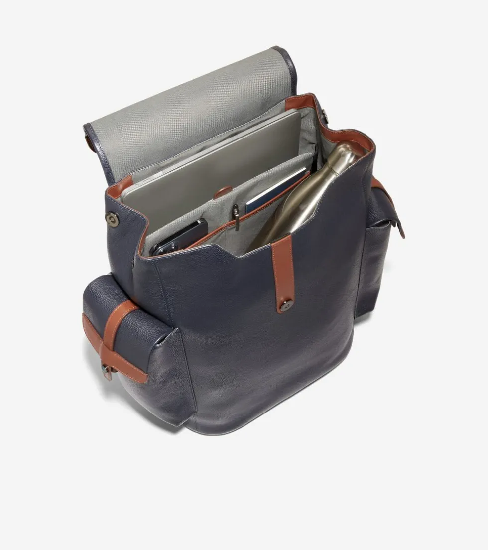 Cole Haan Backpacks & Briefcases*Triboro Rucksack NavyBlazerBlue-NewBritishTan
