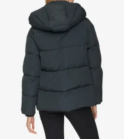 Cole Haan Puffer Jackets|Outerwear*Twill Down Jacket With High Low Hem Black