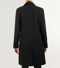 Cole Haan Wool Coats|Peacoats & Blazers*Women's Asymmetrical Peak Lapel Coat Black