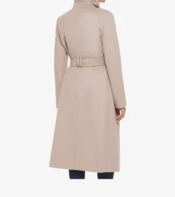 Cole Haan Wool Coats|Trench Coats*Women's Belted Long Coat Stone