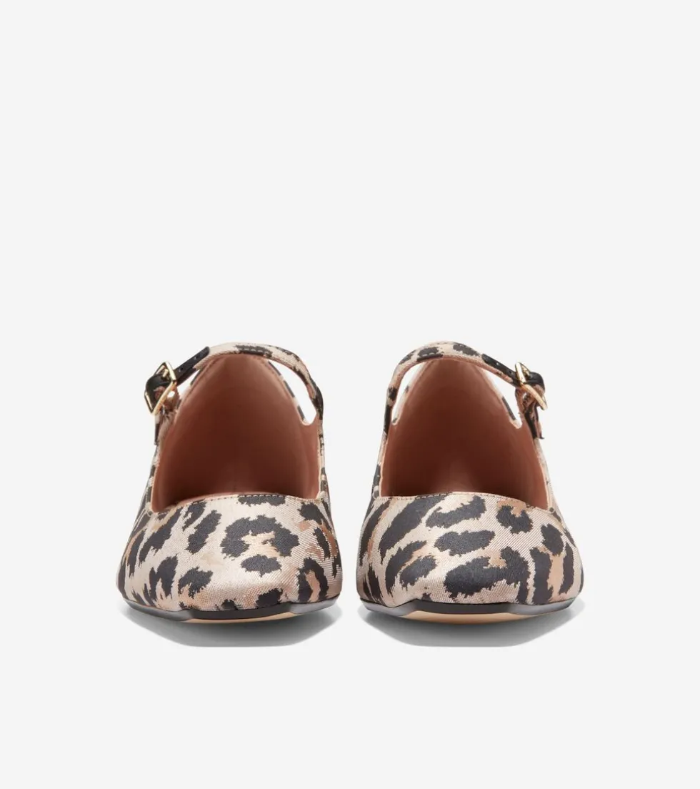 Cole Haan Dress Shoes|Flats & Ballets*Women's Bridge Mary Jane Ballet Flats LeopardPrintJacquard