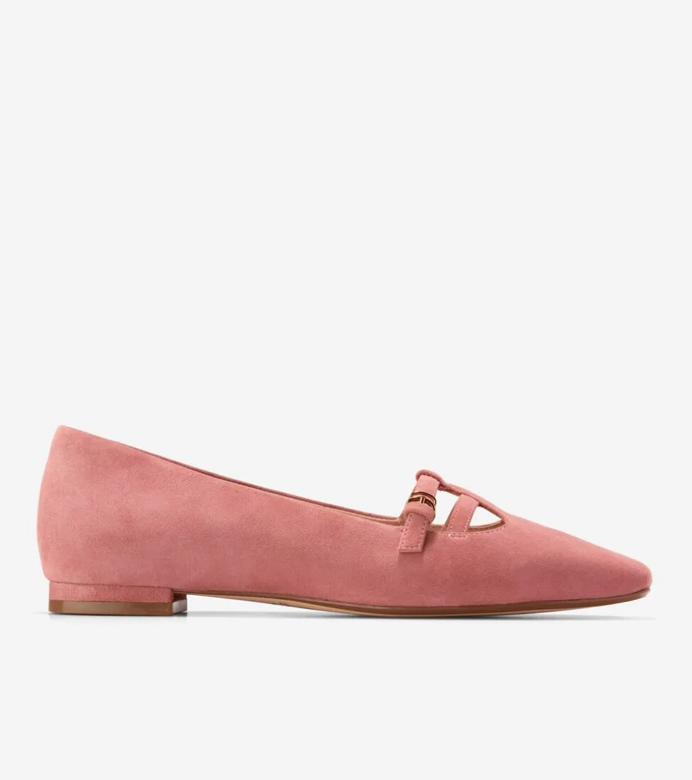 Cole Haan Dress Shoes|Flats & Ballets*Women's Brigid T-Strap Ballet Flats Rouge