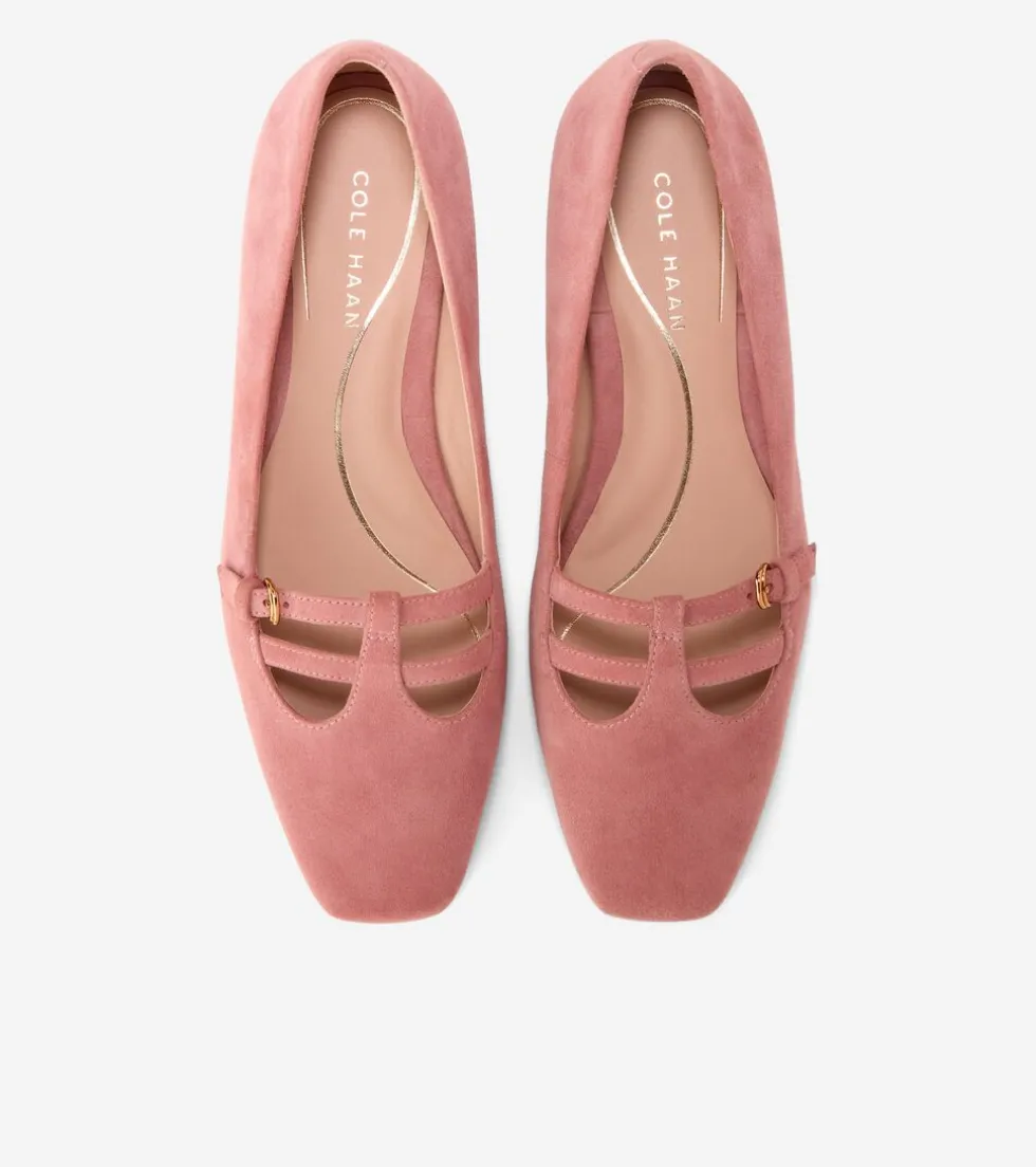 Cole Haan Dress Shoes|Flats & Ballets*Women's Brigid T-Strap Ballet Flats Rouge