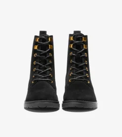 Cole Haan Boots*Women's Camea Waterproof Combat Boot II Black