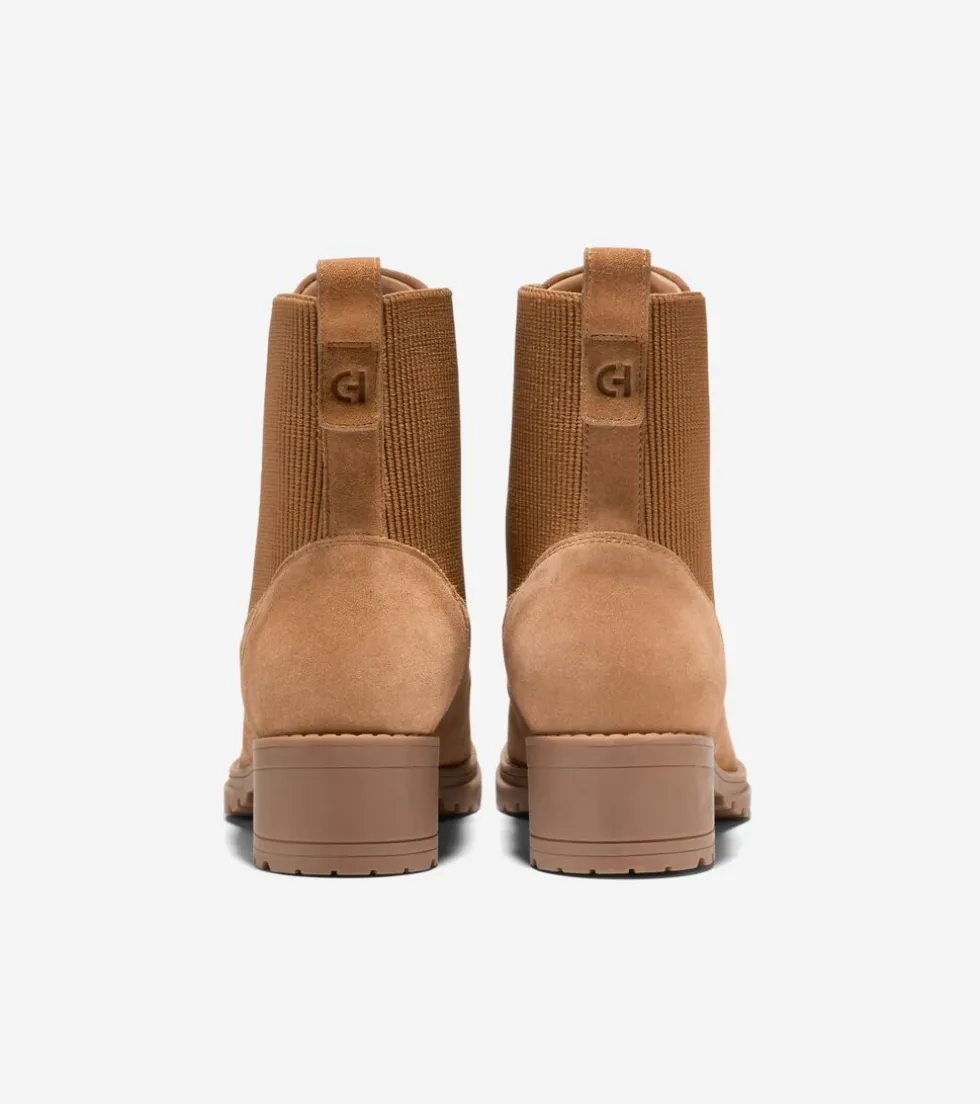 Cole Haan Boots*Women's Camea Waterproof Combat Boots II GoldenToffee