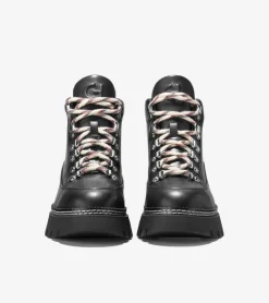 Cole Haan Boots*Women's Delilah Waterproof Lace-Up Boots Black